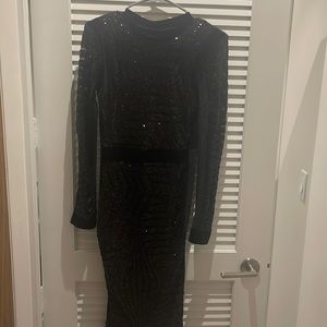 Black sparkle dress